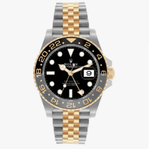 Rolex GMT-Master IIYellow Gold Steel Grey Bezel Mens Watch