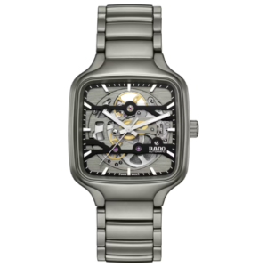 The Rado True Square Silver Skeleton high-tech materials.