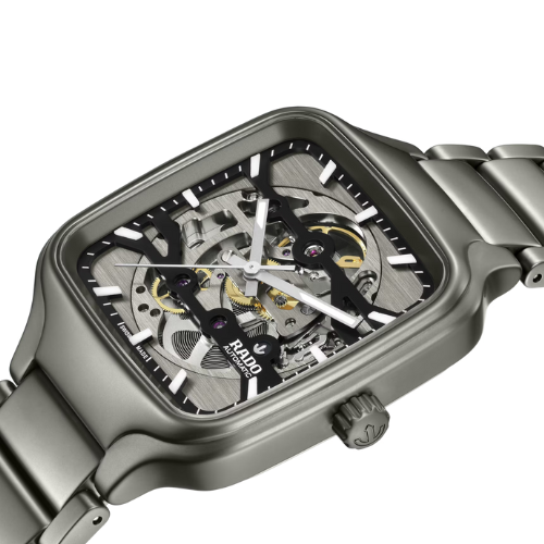 The Rado True Square Silver Skeleton high-tech materials.