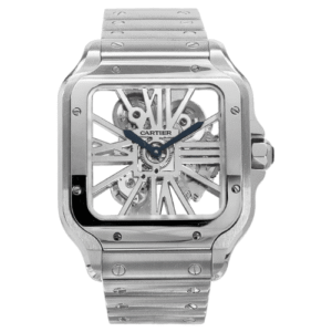 Louis Cartier D’Santos Skeleton Silver White INTERCHANGEABL.